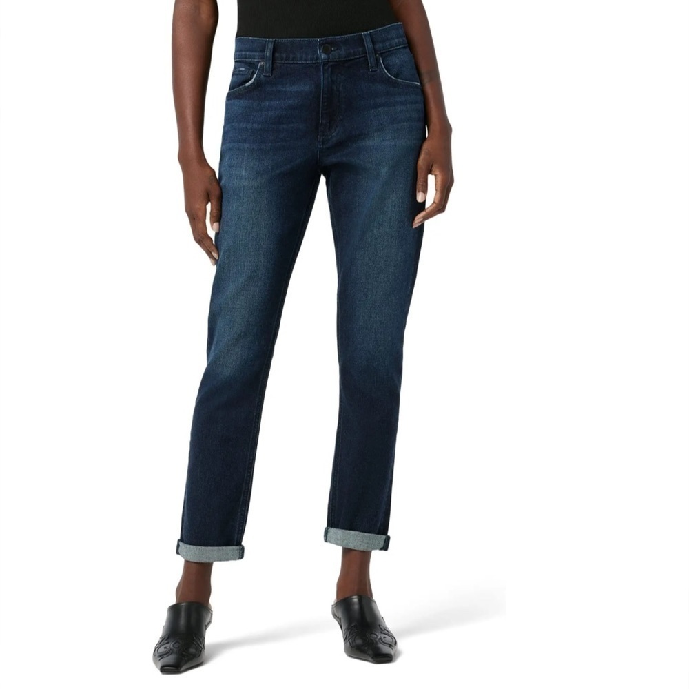 🚨SALE🚨 NWT Hudson - Lana Slim Fit Boyfriend Cuffed Ankle Jeans Firelight Sz 30